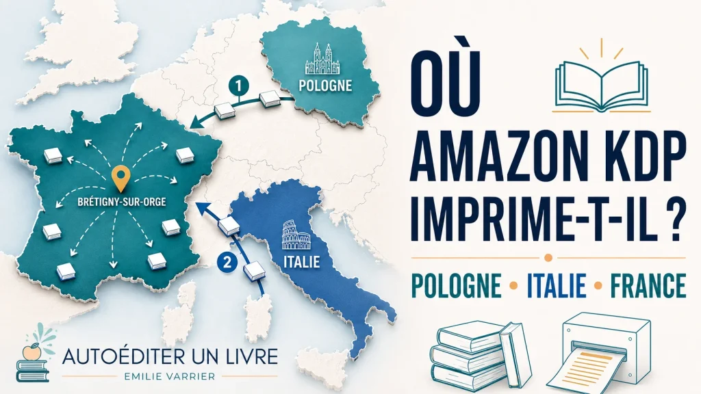 Carte des lieus d'impression des exemplaires auteur en Europe