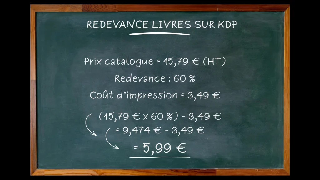 Tableau explicatif du calcul des redevances KDP